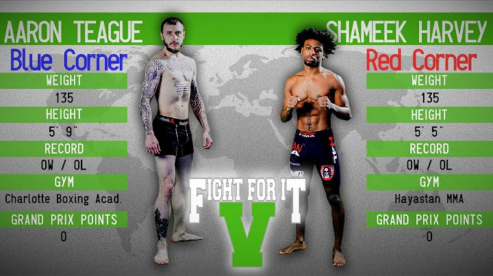 FIGHT FOR IT V: Aaron Teague vs Shameek Harvey