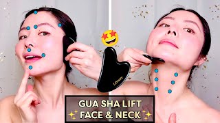 [EASY] GUA SHA FACE LIFT MASSAGE (FACE & NECK)✨LOOK YOUNGER THAN YOUR AGE🤭ANTI-AGING FACE MASSAGE✨