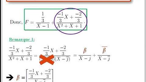 Résumé sur les fractions rationnelles - 2 sur 2