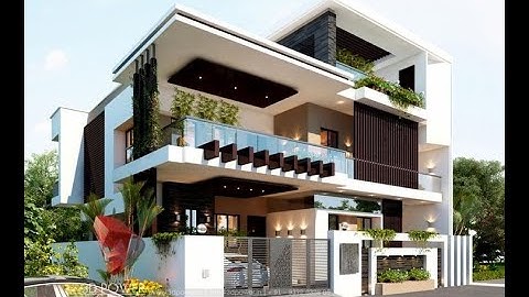 Top 3D home exterior// house elevation design// modern home// house architecture