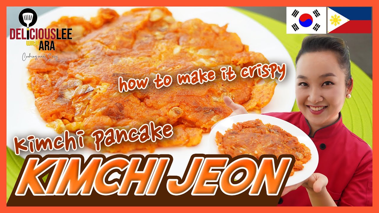 [Easy Korean Recipes in Tagalog] KIMCHI JEON (or Kimchi pancakes - how to make it crispy!)