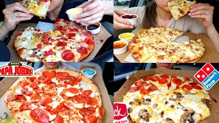 Twilight asmr PIZZA 🍕😍#1 COMPILATION | pepperoni cheese/pineapple pizza | Mukbang *satisfying*