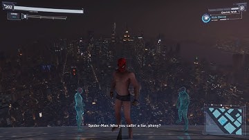 Spider-Man PS4 - Jumping Off Highest Building In Underwear Suit + Avengers Tower (All Weathers)