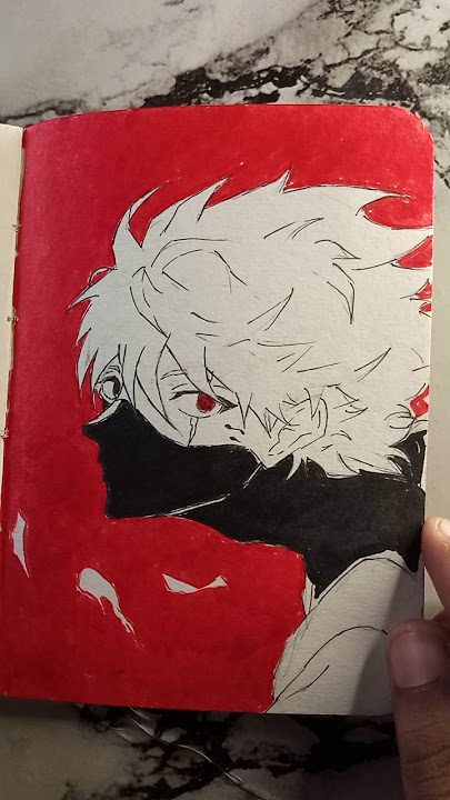 how to draw Kakashi hatake  #art #art #shrots