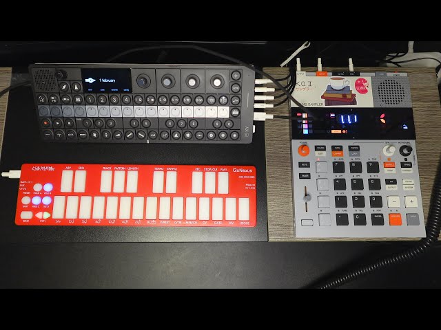 Just chilling and making music [OP-XY + EP-133 KO II + QuNexus