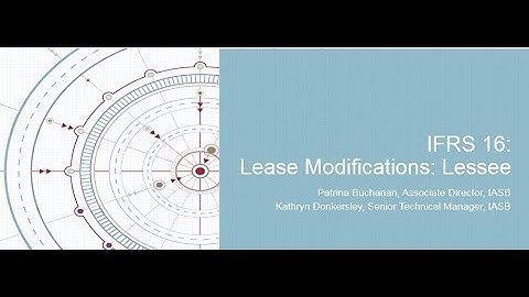 IFRS 16: Lease Modifications—Lessees