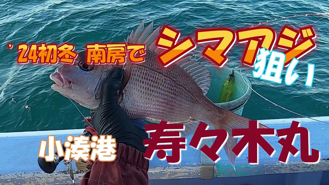24冬 南房でシマアジ狙う釣り 寿々木丸