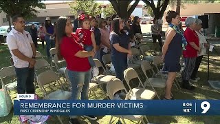 Nogales Holds First Ceremony for National Day of Remembrance for Murder Victims