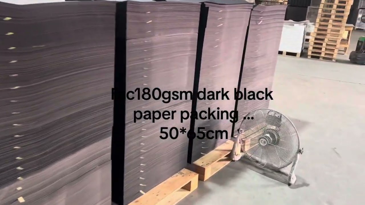 FSC 180gsm dark jet black paper