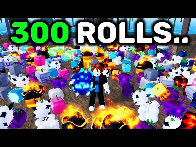 I rolled 300 Fruits to get the KITSUNE Fruit in Blox Fruits.. class=