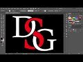 How to Overlap Letters in Adobe Illustrator | 1