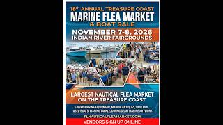 Marine Vendors Wanted for the 18th Annual Treasure Coast Marine Flea Market & Boat Sale