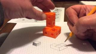 Isometric Sketching of a Complex Cube Structure