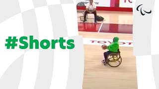 Three Pointer Again and Again and Again… #wheelchairbasketball #Shorts