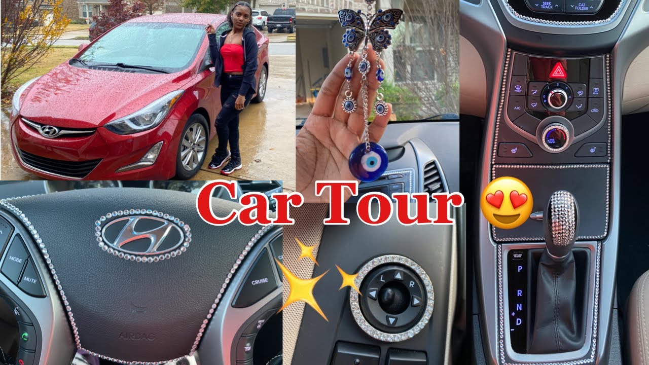 Decorate My Car With Me!! Hyundai Elantra 2014 Car Tour😍