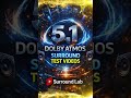 Dolby Atmos & 5.1 Surround Test Videos | Surround Lab #Shorts #dolbyatmos #immersiveaudio