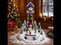 Lighted Musical Water Tower with Animated Scene 14”H LED Holiday Village Display