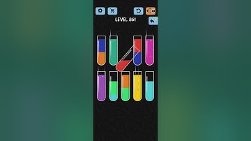 Water Color Sort Level 861 Walkthrough Solution iOS/Android