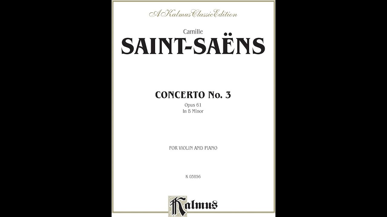 SAINT SAENS Violin Concerto 3 in B Minor 1st movement, Lea Wang-violin, Council Rock South Orchestra