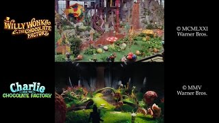 Willy Wonka/Charlie and the Chocolate Factory (1971/2005) Side-By-Side Comparison