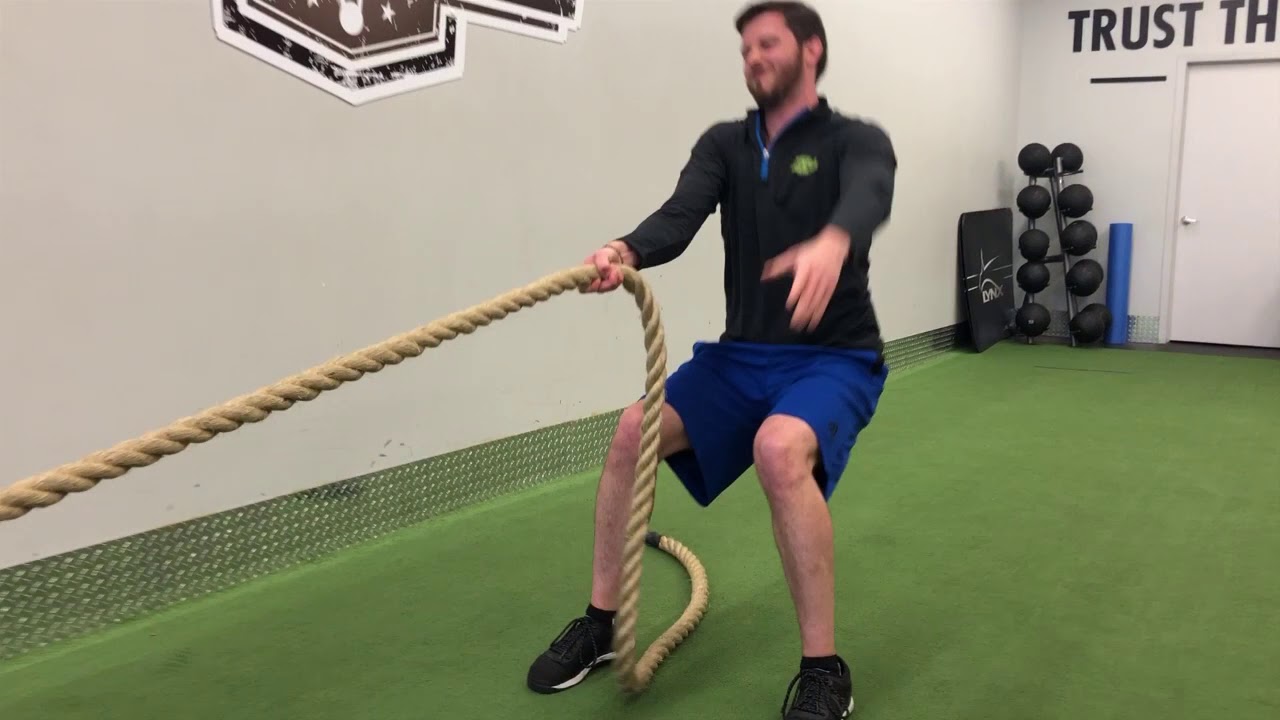 TRAINER TIP -Sled Rope Pull 