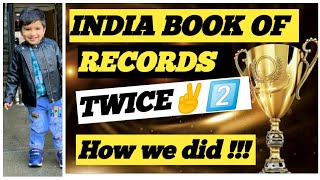 India Book of Records 2020 | 2.5yr old created 2 records in 2020 |how to increase kids memory |