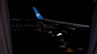 X-Plane 12 | Late Night B738 arrival into Vigo | AirEuropa