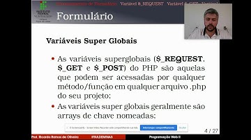 Aula 06 -  Variáveis Globais REQUEST, GET e POST em PHP
