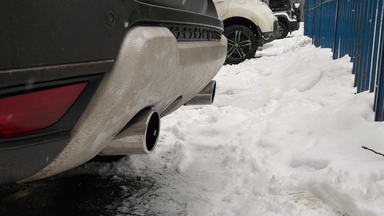 ТЁПЛЫЙ ПУСК! ДВОЙНОЙ ВЫХЛОП В РАБОТЕ - YouTube