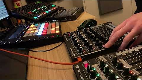 Live jam 03 - TR-8S - 2x Launch Control XL - Ableton Push