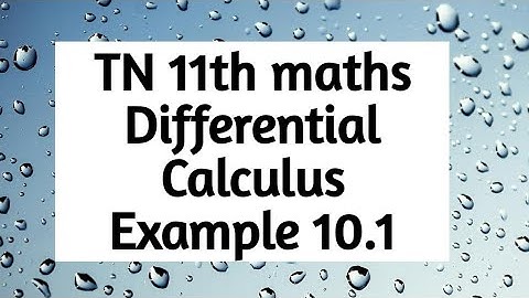 11th maths example 10.1