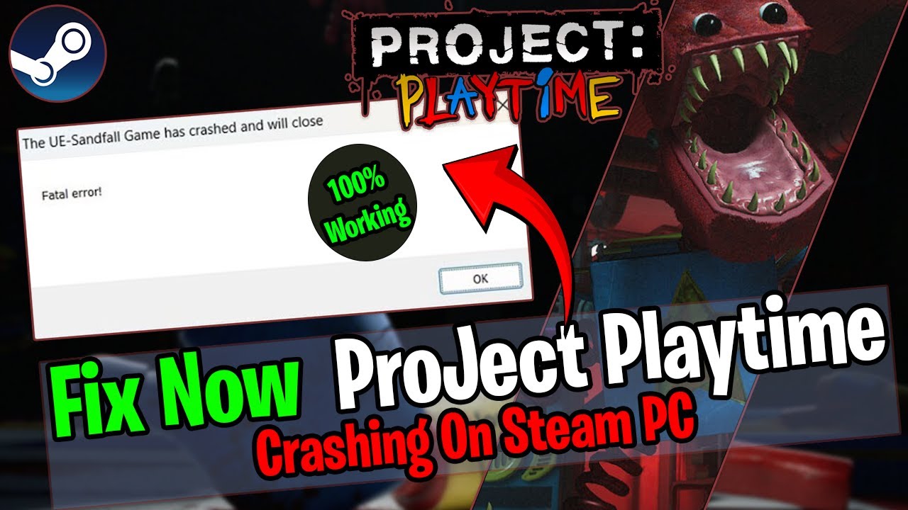 How To Fix Project Playtime Crashing On Steam - YouTube