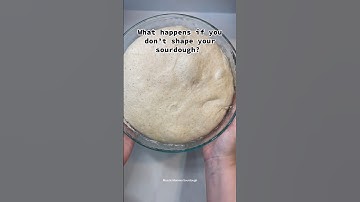 What happens if you don’t shape your artisan sourdough? #sourdoughbread #baking #foodshorts