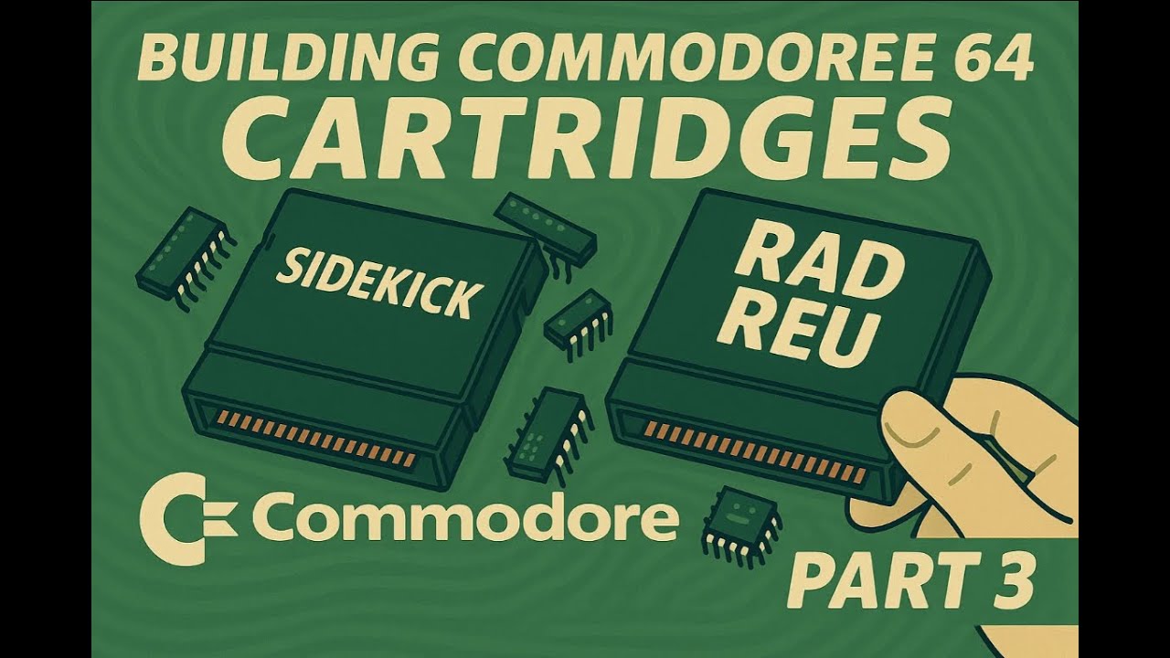 PART 3 Building Commodore 64 Cartridges Sidekick & RAD REU 