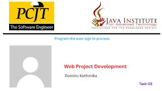 Web Programing | Skillshop |Java Institute |
