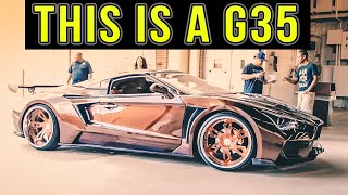 I wish we could have a car like the infinity g35(first image) with a  Benny's option to make it look like the vaydor body kit(second image) for  the g35 in gta 