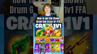 How to get the Clown Drum Gun Crazy 1v1 FFA #fortnite