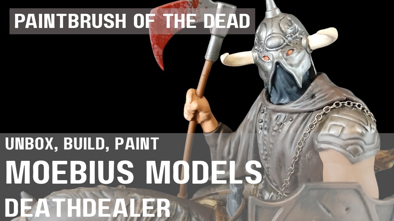 Распаковка, сборка, покраска: фигурка Deathdealer от Moebius Models