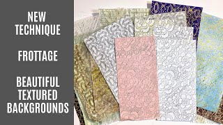 🤎 New Technique - Fun &amp; Easy &amp; Beautiful Textured Frottage Backgrounds 🤎