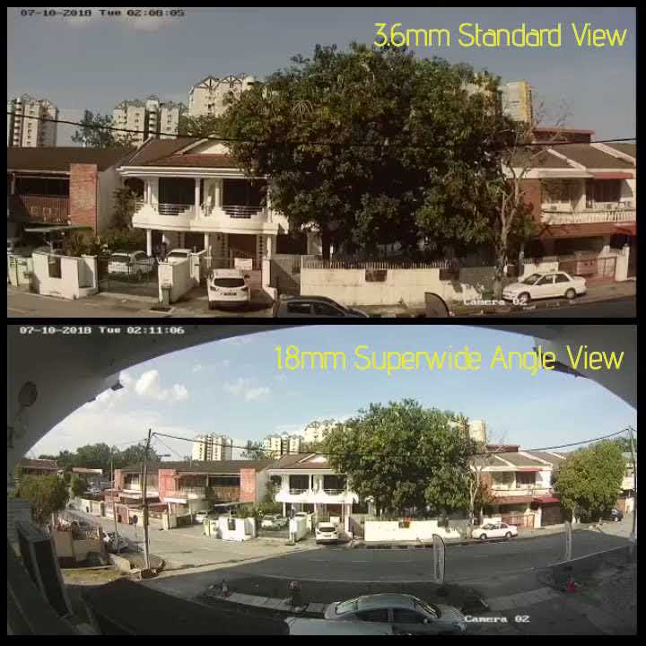 超广角闭路电视监控系统 SUPERWIDE Angle View CCTV Camera (170 Degree Angle View)