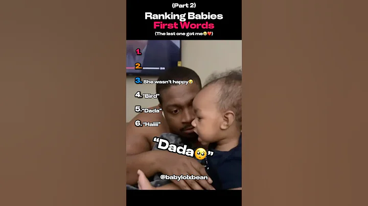 Ranking Babies First Words