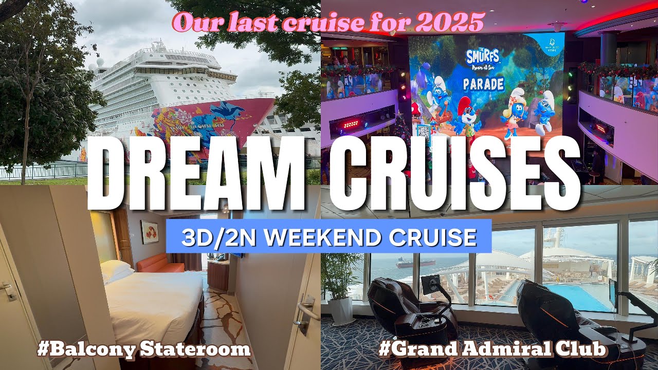 Genting Dream Cruise 3D/2N Weekend Balcony stateroom Christmas goodies and celebrations with Smurfs