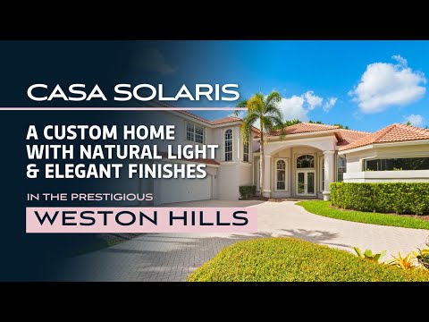 2438 Poinciana Ct, Weston, FL home video tour