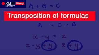 Transposition of formulas