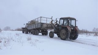 В Колхозе 5 серия. ТТР 401 на транспортировке кормов
