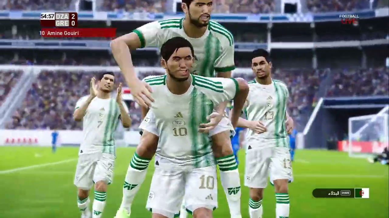 #مواجهة_نارية ¦ الجزائر ضد اليونان _وجها_لوجه🔥⚽FL25 🎮