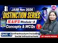JAIIB Nov Exam Preparation |IE & IFS Module A Unit 5 |Infrastructure including Social Infrastructure