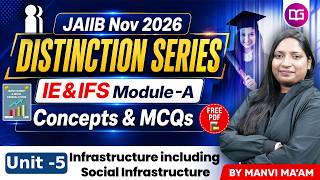 JAIIB Nov Exam Preparation |IE & IFS Module A Unit 5 |Infrastructure including Social Infrastructure