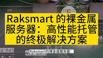 Raksmart 的裸金属服务器：高性能托管的终极解决方案