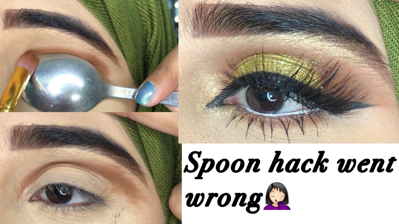 Spoon hack eye makeup by Beauty with i YouTube